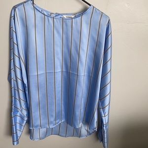 Satin stripped blouse